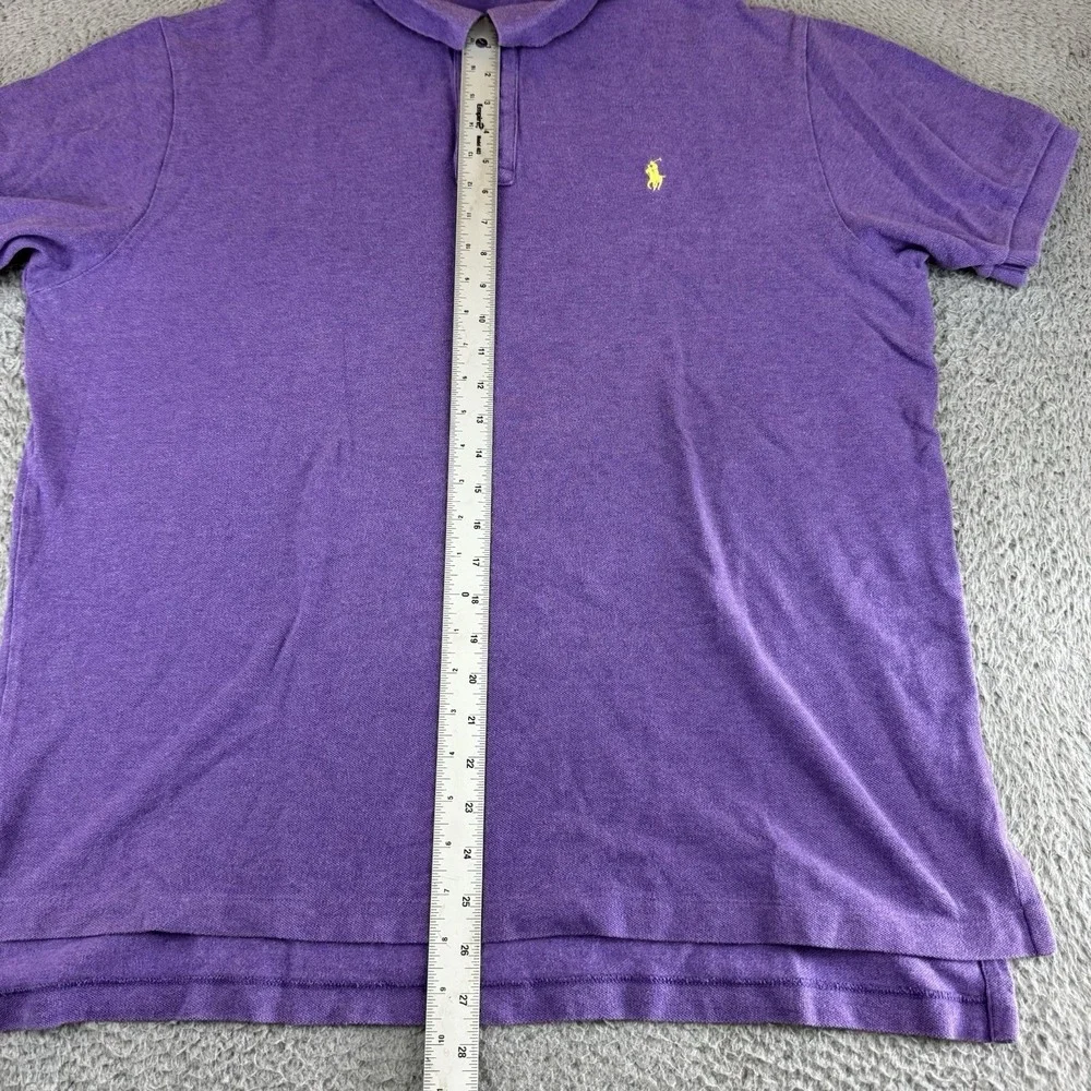 Polo by Ralph Lauren Polo Shirt Mens Xl Purple Short Sleeve Preppy Casual Vtg